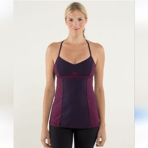 Lululemon Bend and Flow ruffled crisscross tank top